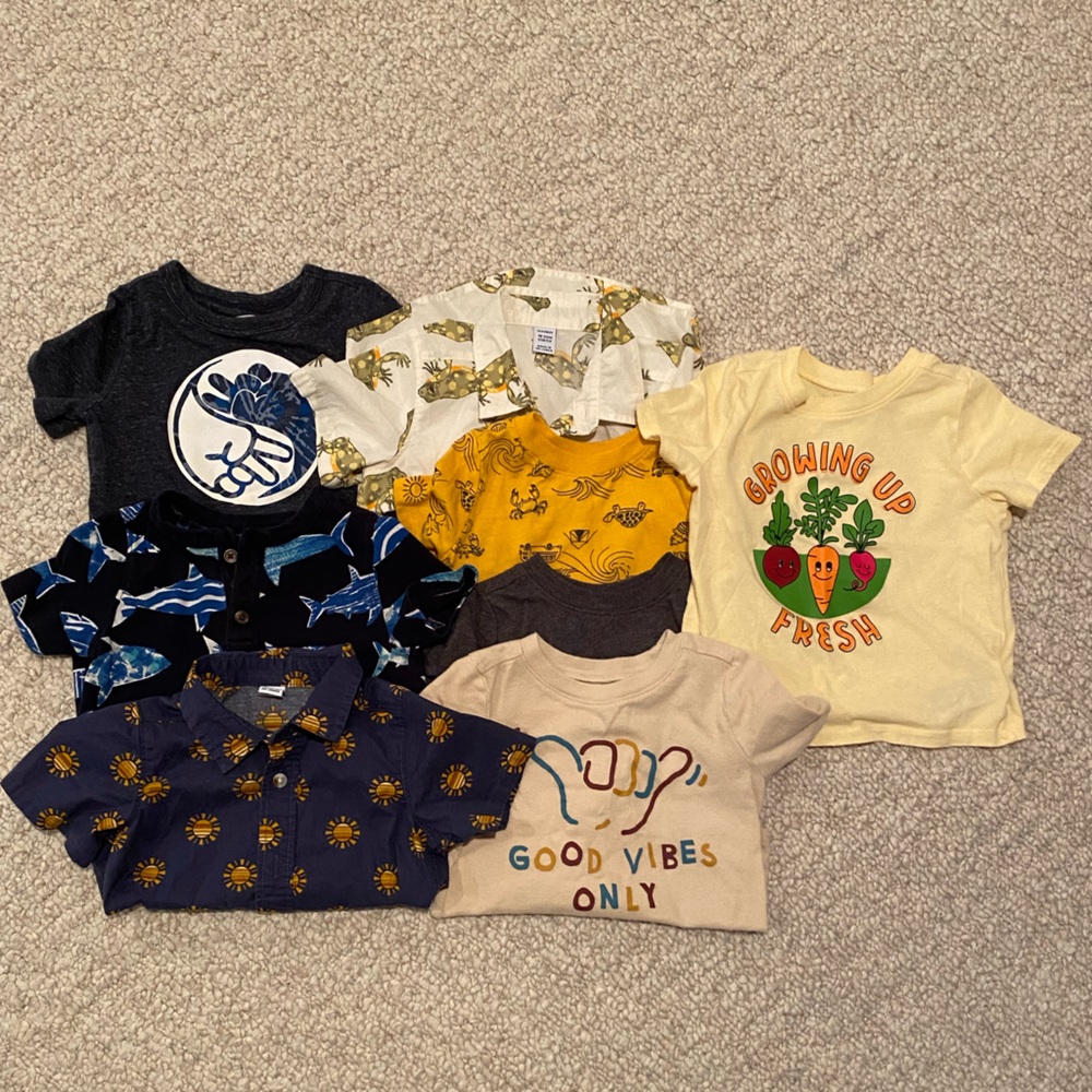 Bundle of 8 Boys 18-24 Month T-Shirts